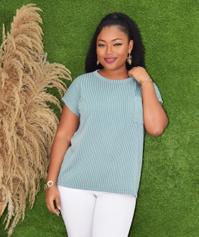 LIV RIBBED OVERSIZED TEE SHIRT