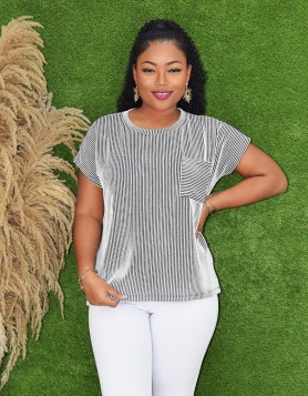 LIV RIBBED OVERSIZED TEE SHIRT GRAND BAZAAR