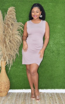 EASY DAYS RUCHED DRESS