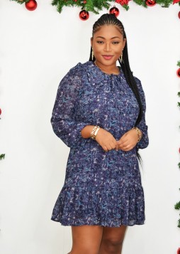 VINTAGE AIR LONG SLEEVE DRESS GRAND BAZAAR