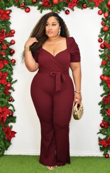 DIVA MODE PUFF SLEEVE JUMPSUIT PLUS GRAND BAZAAR