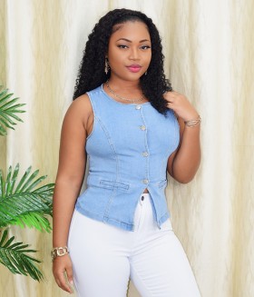 DENIM COMFORT WAISTCOAT