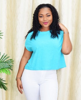 DIANA ROUND NECK SHORT SLEEVE TEE GRAND BAZAAR