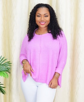 COZY STITCH OVERSIZED TOP