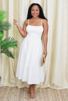 SOFT SPOKEN MIDI DRESS