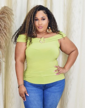 EVA EFFORTLESS OFF SHOULDER TOP PLUS GRAND BAZAAR
