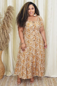 DAHLIA FLORAL MAXI DRESS PLUS