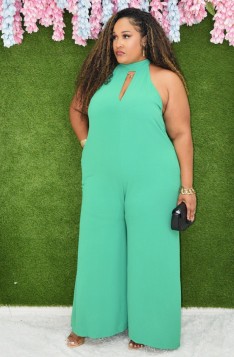 THE SCULPTED EASE WIDE LEG JUMPSUIT PLUS