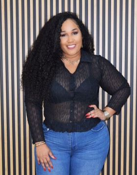 HAUTE FOX SHEER SHIRT PLUS GRAND BAZAAR