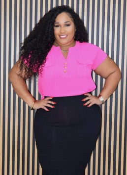 SOLANGE BUTTON DOWN BLOUSE PLUS GRAND BAZAAR