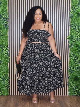 FRANCES FLORAL MAXI SKIRT SET PLUS GRAND BAZAAR