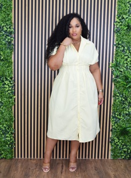 EASY BREEZY MIDI SHIRT DRESS PLUS GRAND BAZAAR